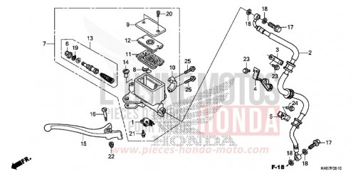 POMPA FRENO ANTERIORE (CBS) NSS125DF di 2015